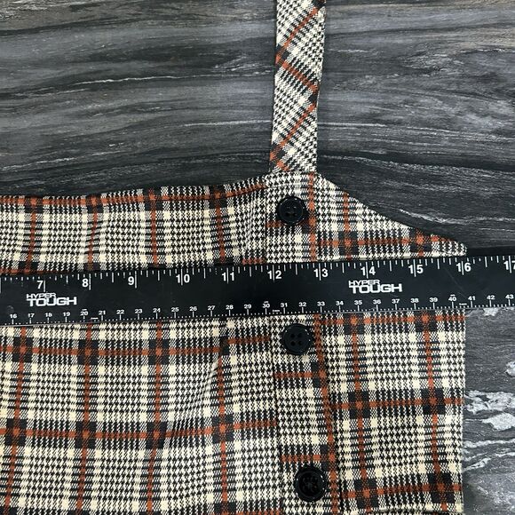 Forever 21 Dress Medium Academia Preppy Bodycon Gingham Plaid Short School Girl - Picture 5 of 9